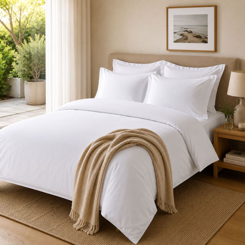 TC300 100% Pure Cotton Percale Duvet Cover